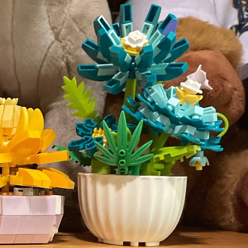 Colorful LEGO Flower Display